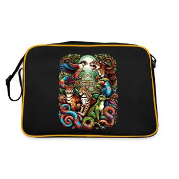 Guide de l’ animal de l’ayahuasca - Sac Retro - noir/or - Dos