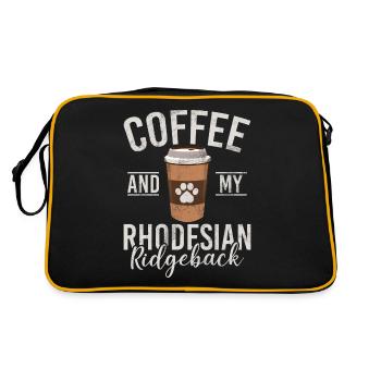 Rhodesian Ridgeback Gifts - Retro Bag - black/gold - Back