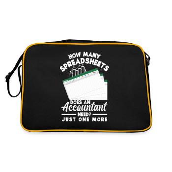 Drôle de cadeau comptable de conseiller fiscal - Sac Retro - noir/or - Dos