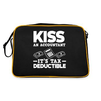 Drôle de cadeau comptable de conseiller fiscal - Sac Retro - noir/or - Dos