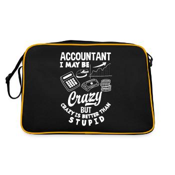 Drôle de cadeau comptable de conseiller fiscal - Sac Retro - noir/or - Dos