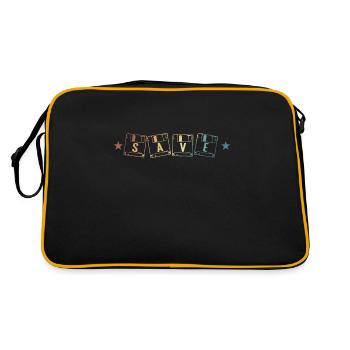 Enregistrer le disque Disque du module de stockage rétro - Sac Retro - noir/or - Dos