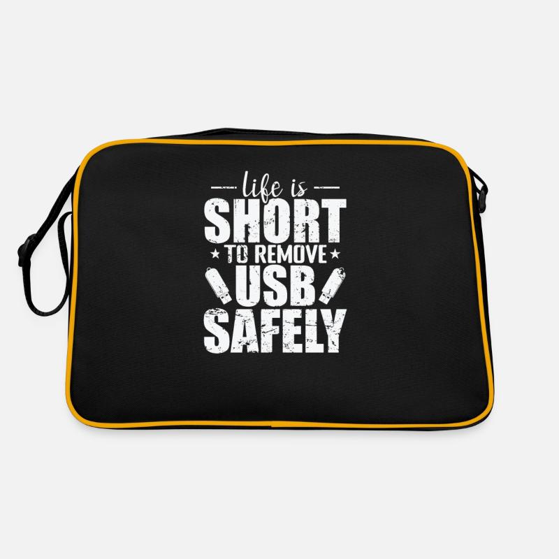La vie est courte pour retirer un disque USB en toute sécurité Sac Retro