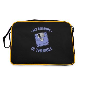 My Memory is Terrible floppy disk memory module - Retro Bag - black/gold - Back