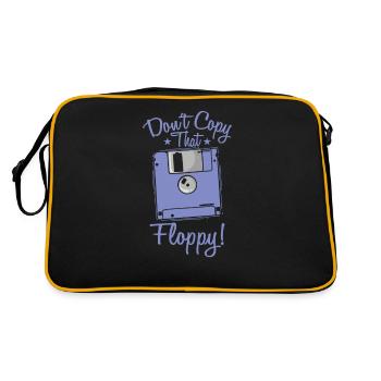 Don't copy that floppy retro memory module - Retro Bag - black/gold - Back