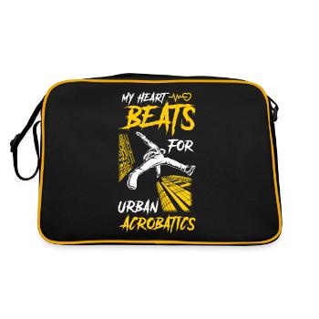 Urban Parkour Athlète Freerunning - Sac Retro - noir/or - Dos