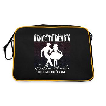 Danse carrée pour se sentir bien Danse occidentale - Sac Retro - noir/or - Dos