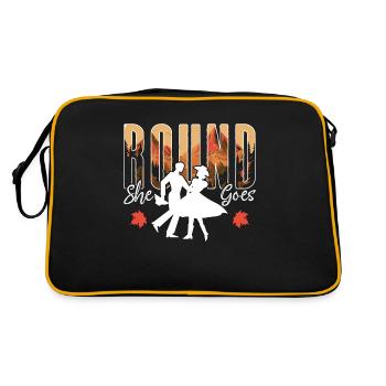 Danse carrée Ronde She Goes Loves Danse de couple - Sac Retro - noir/or - Dos
