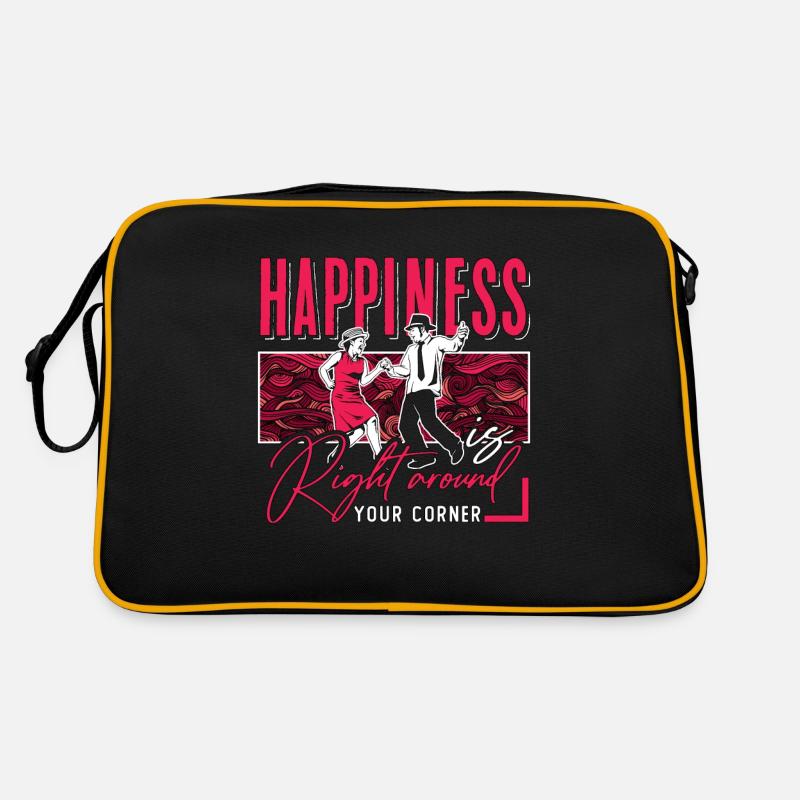 Square Dancing Happiness Is Right Western Dancing Retro Tasche