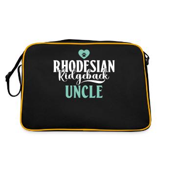 Rhodesian Ridgeback Gifts - Retro Bag - black/gold - Back