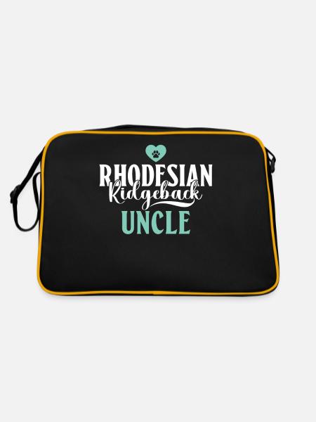 Cadeaux de Rhodesian Ridgeback - Sac Retro - noir/or - Dos