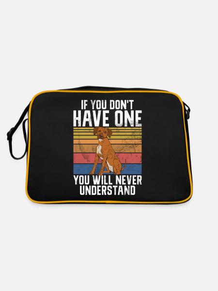 Cadeaux de Rhodesian Ridgeback - Sac Retro - noir/or - Dos