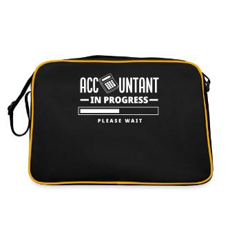 Drôle de cadeau comptable de conseiller fiscal - Sac Retro - noir/or - Dos