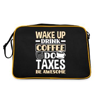 Drôle de cadeau comptable de conseiller fiscal - Sac Retro - noir/or - Dos