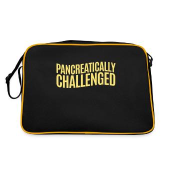 Pancreas at risk for supporters - Retro Bag - black/gold - Back