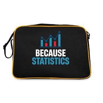 Parce que les statisticiens, les statisticiens, les statisticiens - Sac Retro - noir/or - Dos