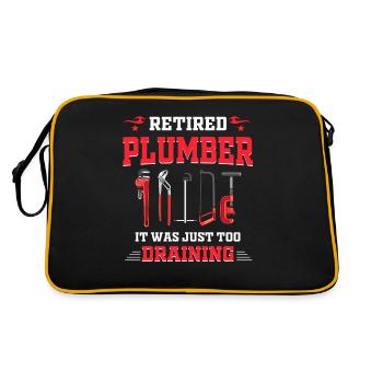 Fixed retired plumber, it was easy to - Retro Bag - black/gold - Back