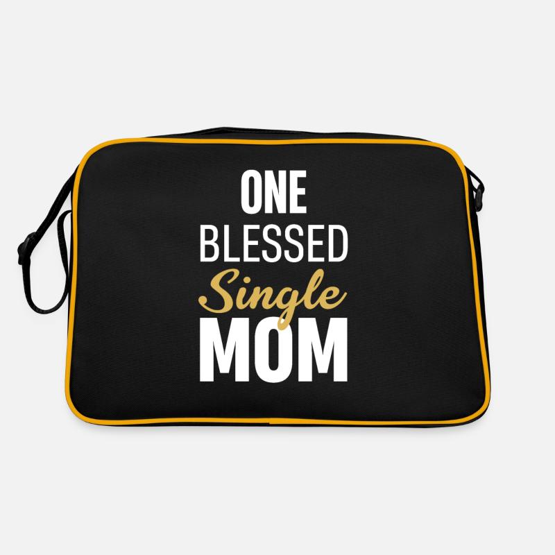 Eine Gesegnete Alleinerziehende Mutter Feminismus Retro Tasche