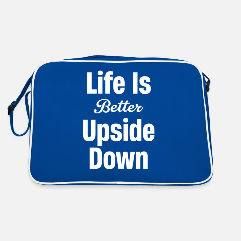 Life is better upside down Retro Bag