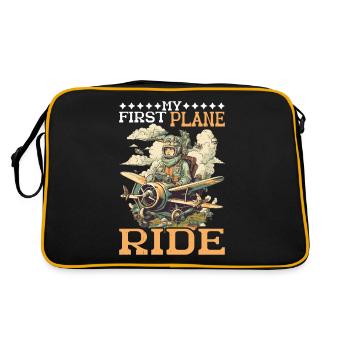 My First Plane Ride 58 - Retro Bag - black/gold - Back