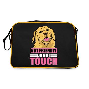 Pas amical, ne pas toucher 39 - Sac Retro - noir/or - Dos