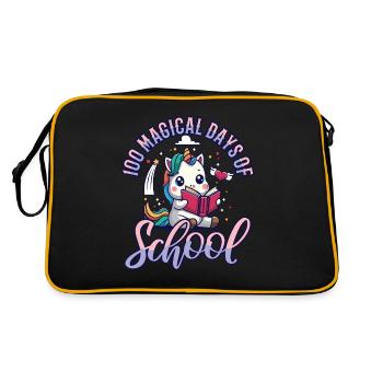 Happy 100 Days of Magical Learning - Retro Bag - black/gold - Back