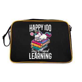 Happy 100 Days of Magical Learning - Retro Bag - black/gold - Back