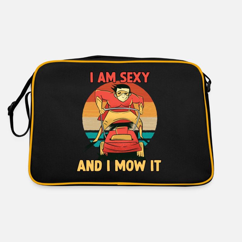 Gärtner Geschenk Rasenmäher Gärtner Spruch Retro Tasche