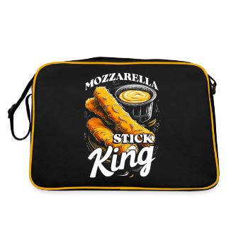 Bâtonnet de mozzarella King - Sac Retro - noir/or - Dos