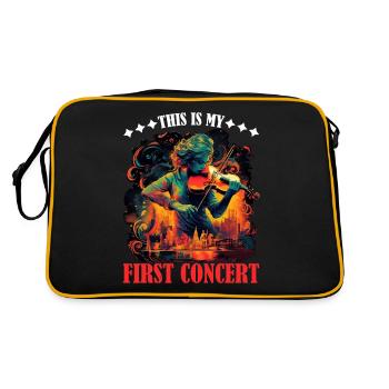 This Is My First Concert 60 - Retro Bag - black/gold - Back