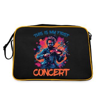 This Is My First Concert 59 - Retro Bag - black/gold - Back