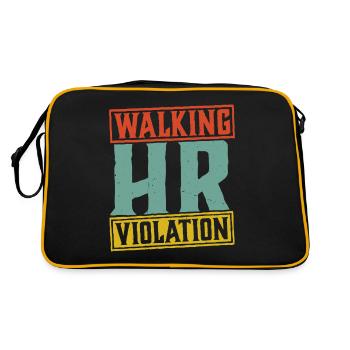 Walking Hr Violation 5 - Retro Tasche - Schwarz/Gold - Hinten