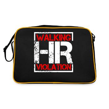 Walking Hr Violation 6 - Retro Tasche - Schwarz/Gold - Hinten