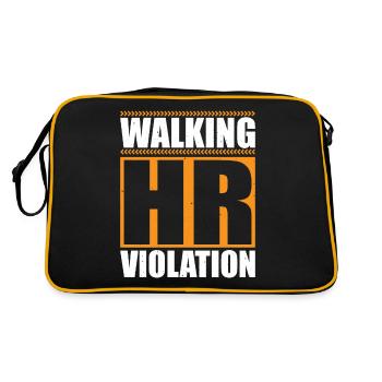Walking Hr Violation 7 - Retro Tasche - Schwarz/Gold - Hinten