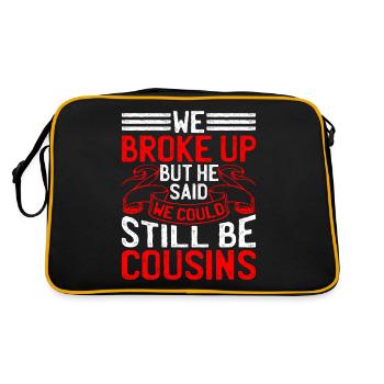 We broke up but he said we could be cousins 42 - Retro Bag - black/gold - Back