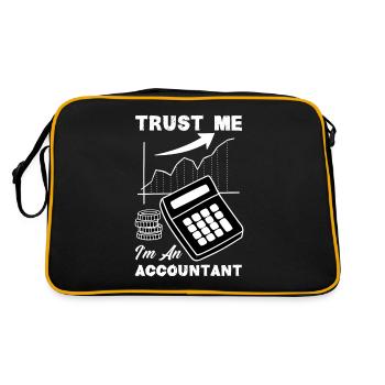 Drôle de cadeau comptable de conseiller fiscal - Sac Retro - noir/or - Dos