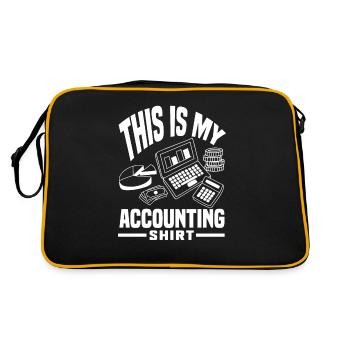 Drôle de cadeau comptable de conseiller fiscal - Sac Retro - noir/or - Dos