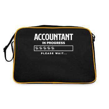 Drôle de cadeau comptable de conseiller fiscal - Sac Retro - noir/or - Dos