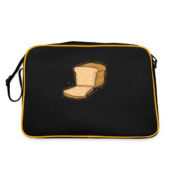 Pain grillé Boulanger alimentaire - Sac Retro - noir/or - Dos