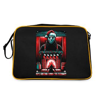 Cheminée Chills Slasher Noël menaçant - Sac Retro - noir/or - Dos