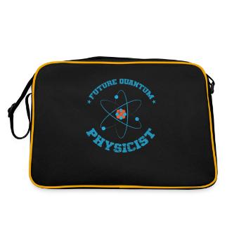 Future Quantum Physicist Natural Science - Retro Bag - black/gold - Back