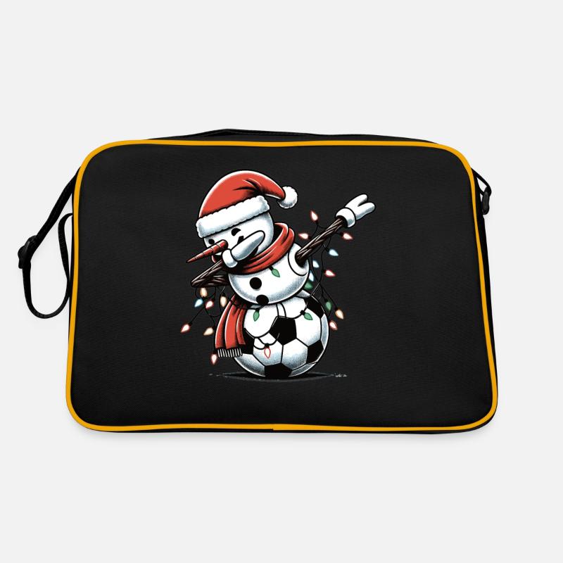 Schneemann Dabbing Schneemann Dab Schneemänner Retro Tasche