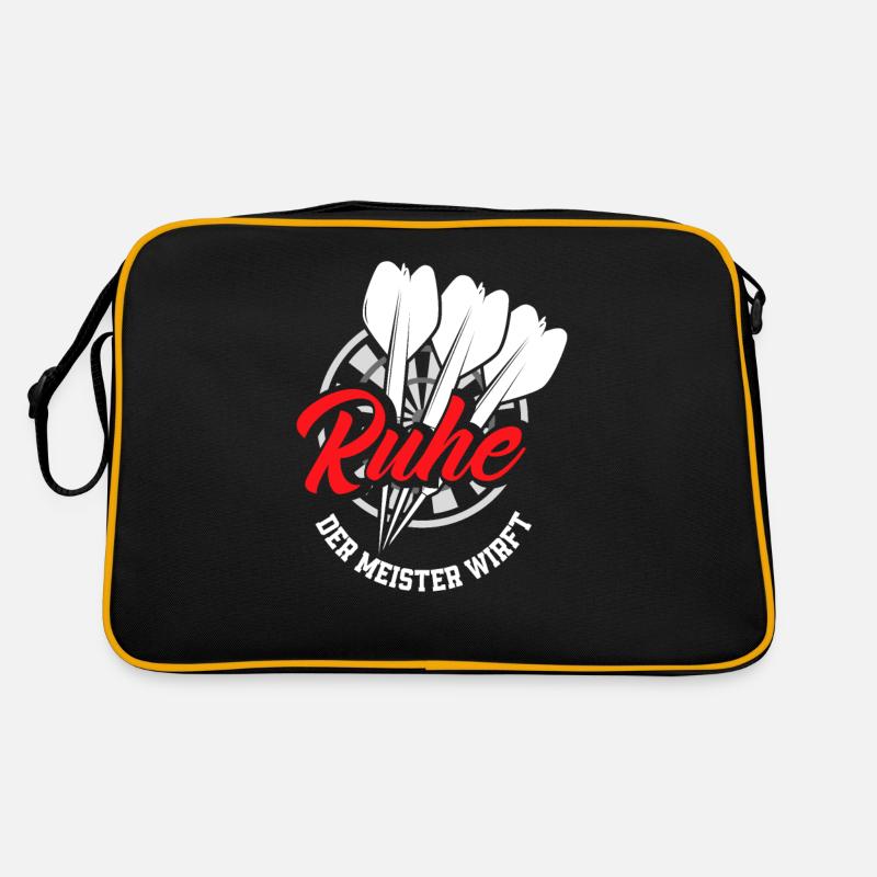 Calme Le Maître Lance Fléchettes Joueur De Fléchettes Sac Retro
