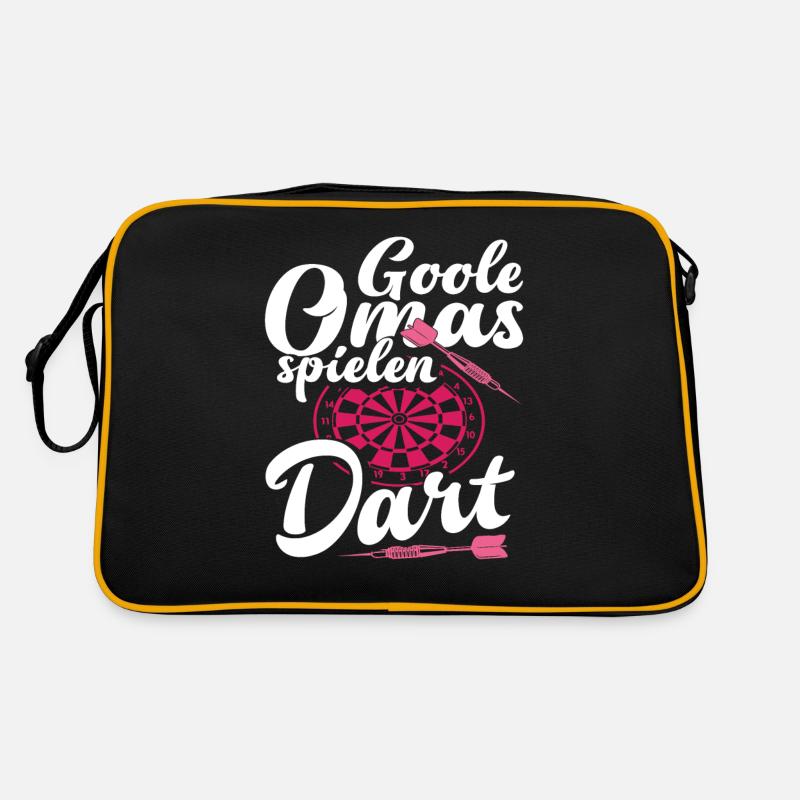 Mamies cool jouant aux fléchettes joueurs de fléchettes Sac Retro
