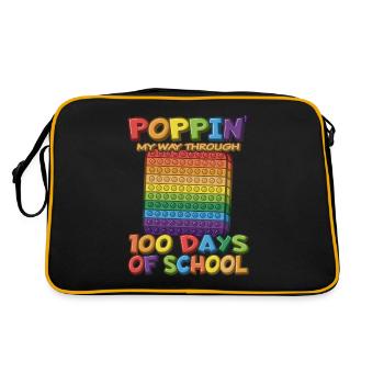 100th Day Poppins Costume 100 Days of School - Retro Bag - black/gold - Back