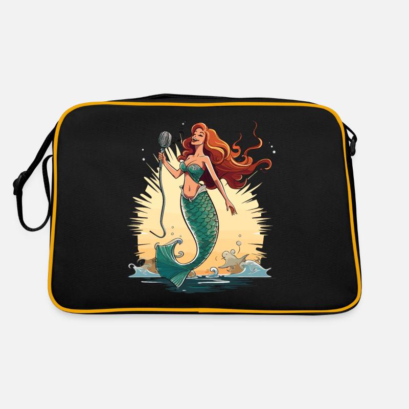Conception de chant de mer pour les proches tout en chantant Sac Retro