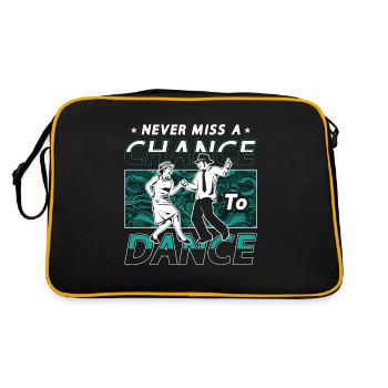 Dance Moves Never Miss A Chance To Dance Dancing - Retro Bag - black/gold - Back