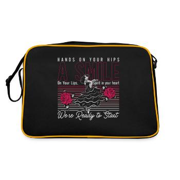 Dance Moves Hands On Your Hips A Smile Dancefloor - Retro Bag - black/gold - Back