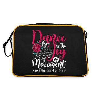 Dance Moves Dance Is The Joy Of Movement Dancing - Retro Bag - black/gold - Back