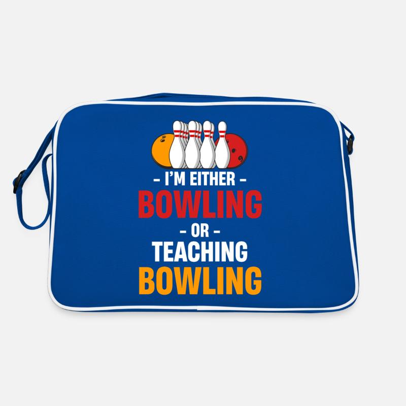 Ich Bin Entweder Bowling Oder Unterrichte Retro Tasche